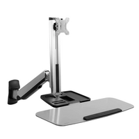 MODULAR SOLUTIONS MONITOR MOUNT WITH KEYBOARD TRAY HEIGHT ADJUSTABLE, ARTICULATING